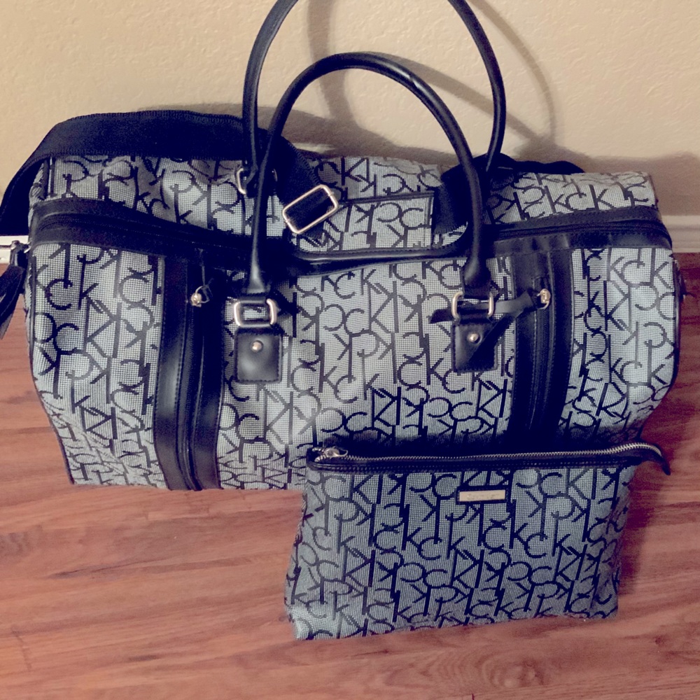 CK overnight Duffle and cosmetic bag